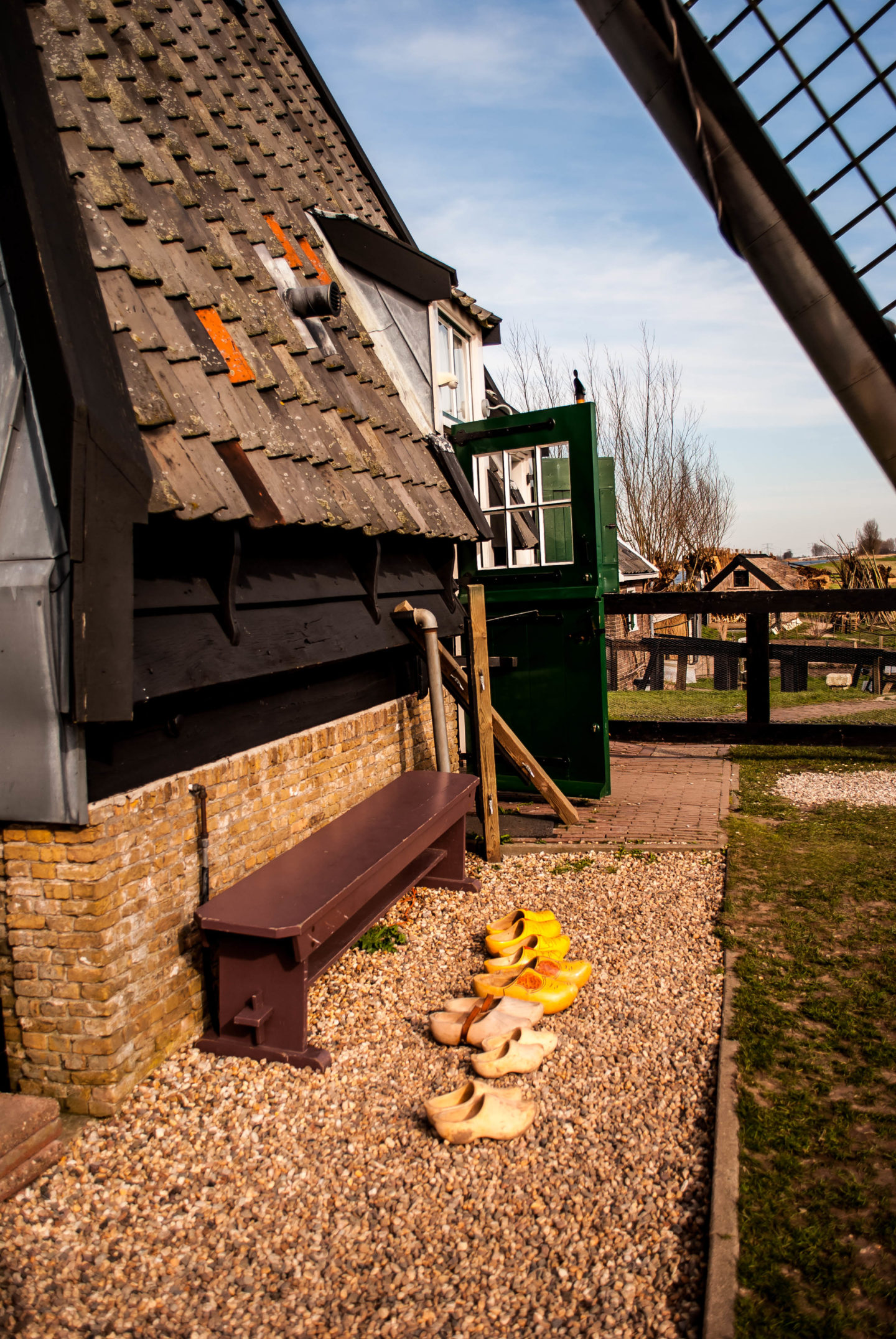 Wooden clogs outside Museum Windmill Blokweer