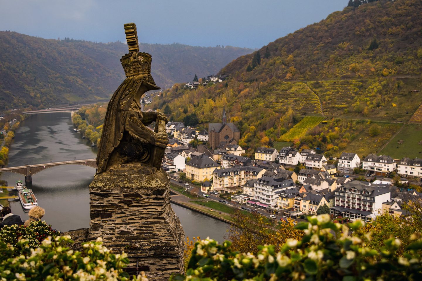 View over the Mosel from the castle. 