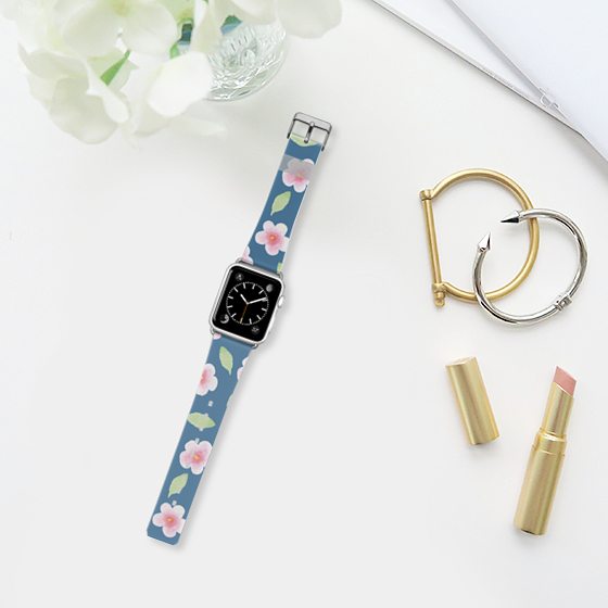 Sakura time!: Cherry blossom print Apple watch band by Casetifyb