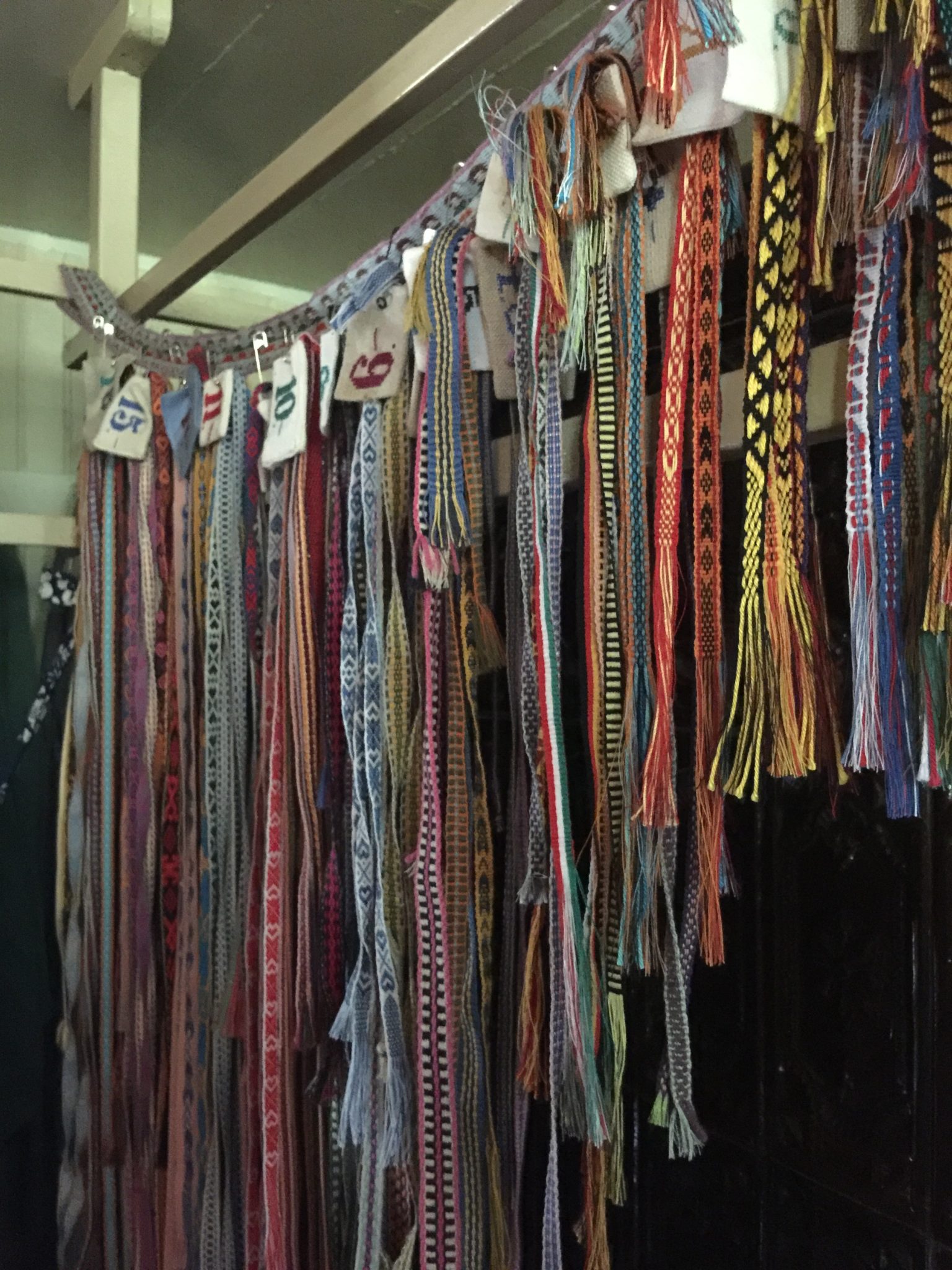 Incredibly detailed ribbons, woven by local craftspeople. 