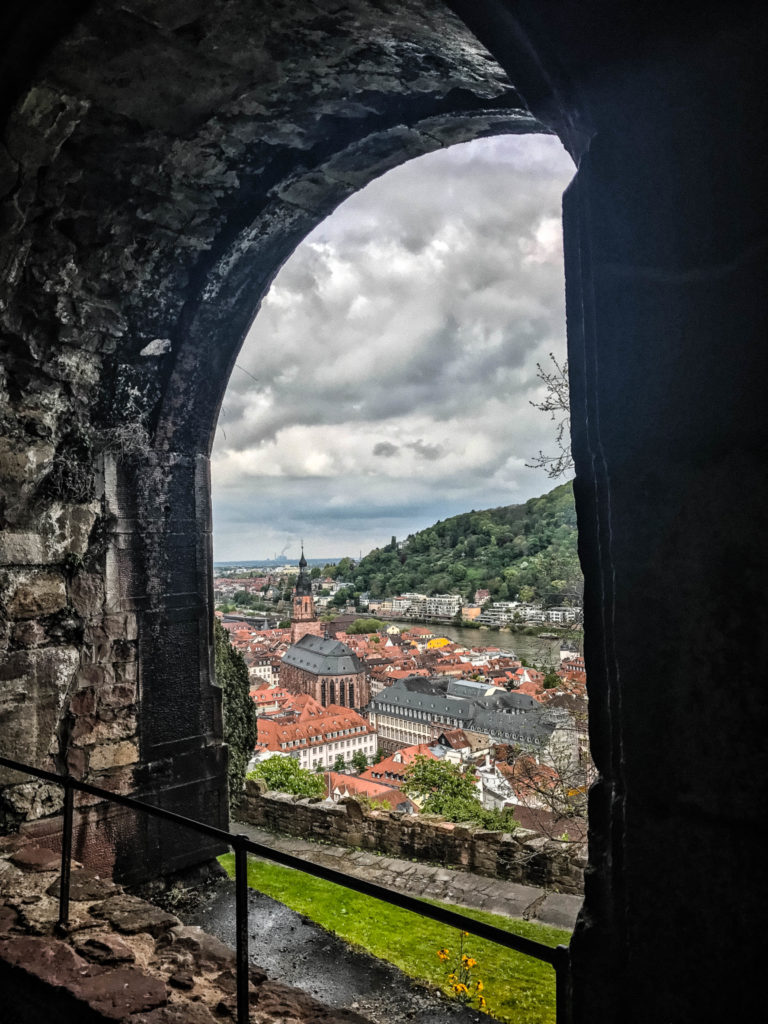 View over the Altstadt from the Heidelberg Castle