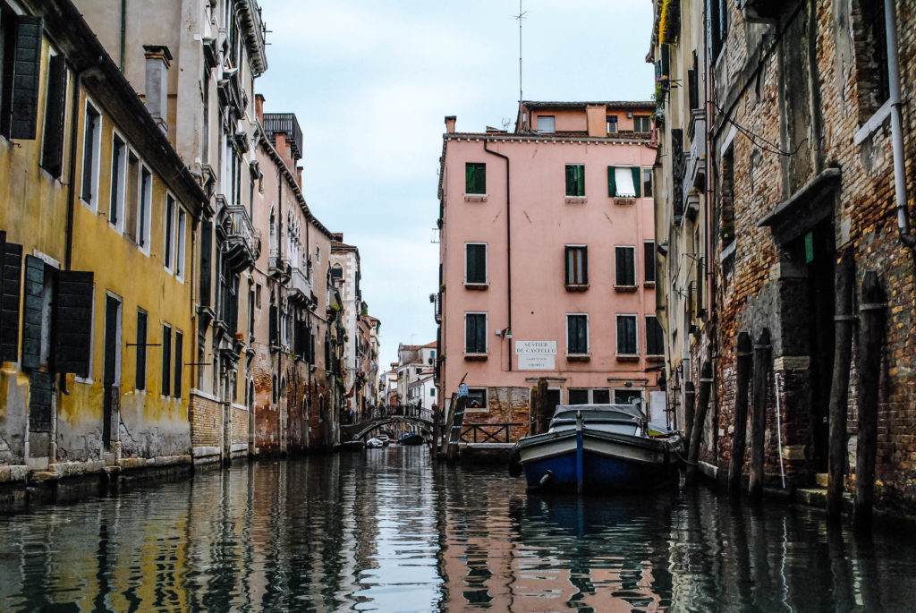 The canals in Venice, as lovely and dilapidated as you imagine. 