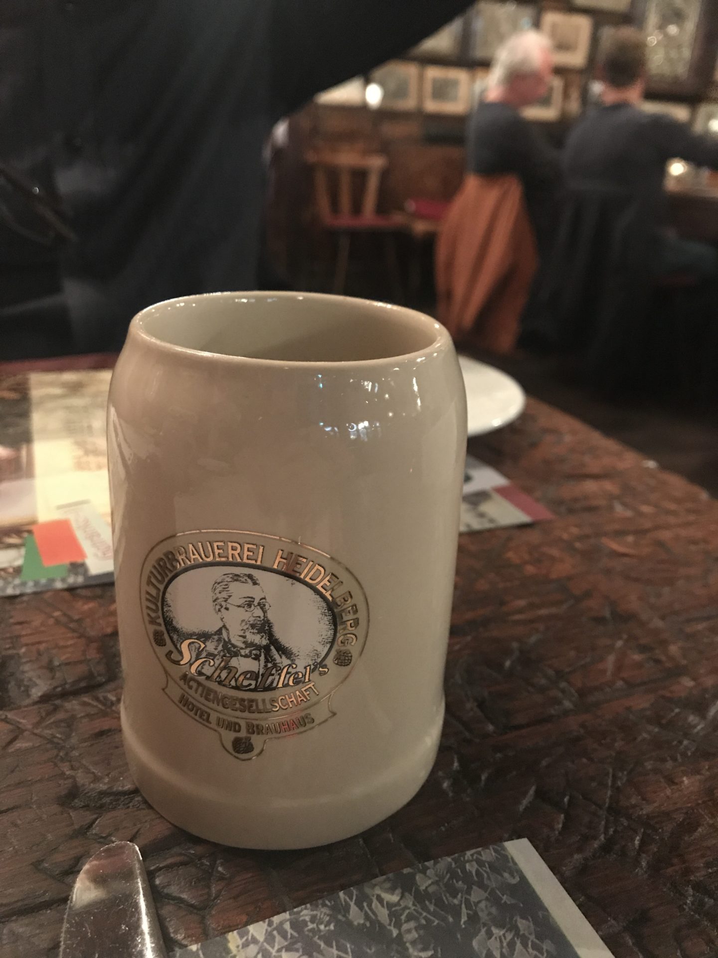 Ceramic German beer mug from the Kulturbrauerei in Heidelberg