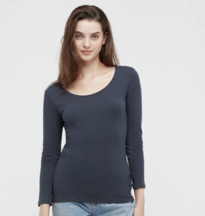 Uniqlo HEATTECH Cotton Scoop Neck Ultra Warm
